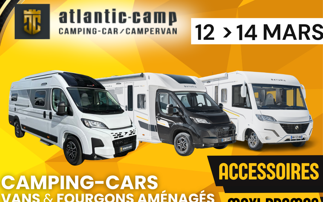 Portes ouvertes Atlantic-Camp à Aytré : camping-cars, vans et fourgons du 12 au 14 mars